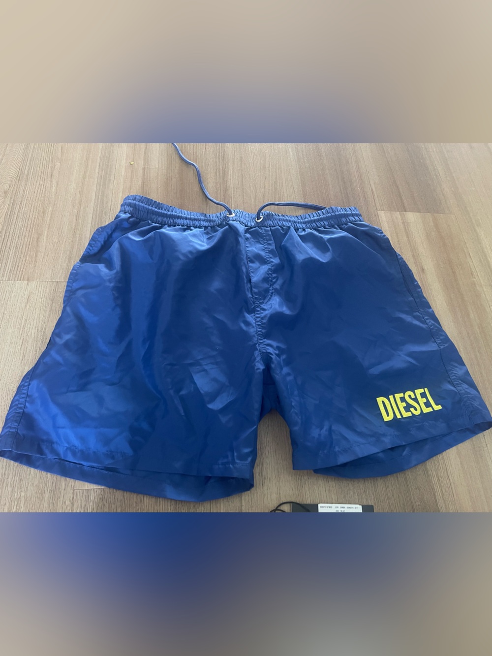 Diesel Royal Blue Swim Shorts with Yellow Logo size XXL